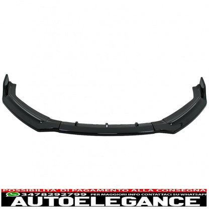 Additional front bumper spoiler suitable for audi a5 f5 (2017-2019) piano black