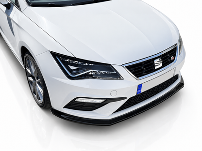 👉Splitter Anteriore ABS Nero Lucido per SEAT Leon Mk3 FR/Cupra Facelift 17-19👈