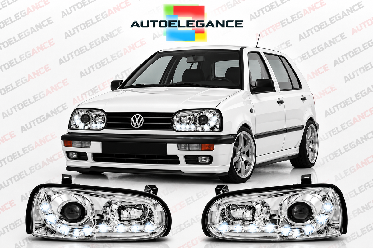 ART.10924  FARI ANTERIORI ADATTO PER VW GOLF 3 09.91-08.97