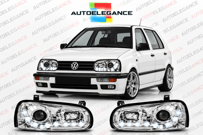 ART.10924  FARI ANTERIORI ADATTO PER VW GOLF 3 09.91-08.97