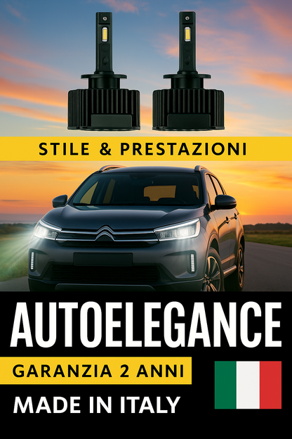 ⭐KIT LED D1S 6000K ANABBAGLIANTI PER CITROËN C4 AIRCROSS – LUCE BIANCA POTENTE⭐