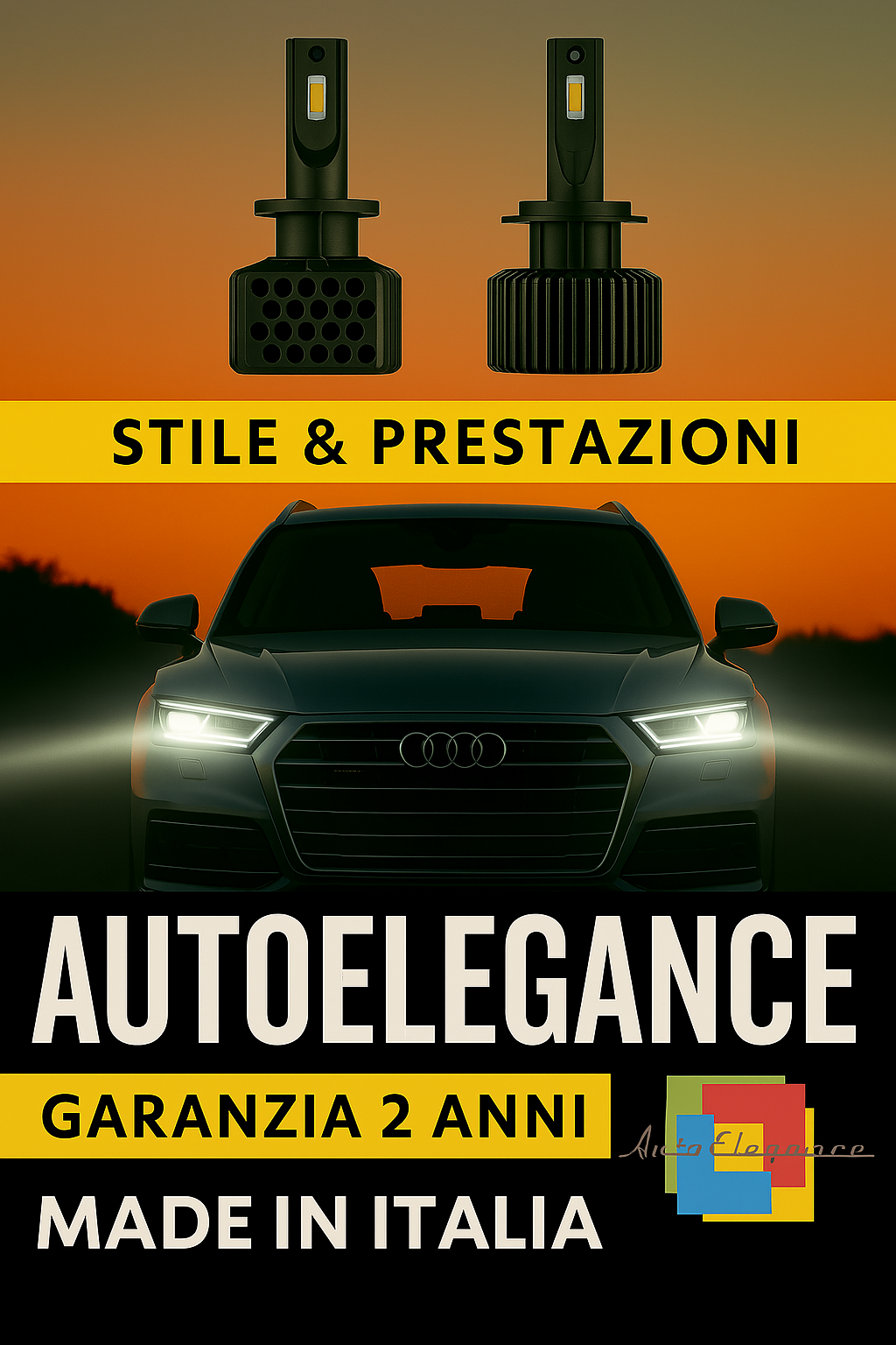⭐KIT LED D5S 6000K ANABBAGLIANTI PER AUDI Q5 – LUCE BIANCA POTENTE⭐