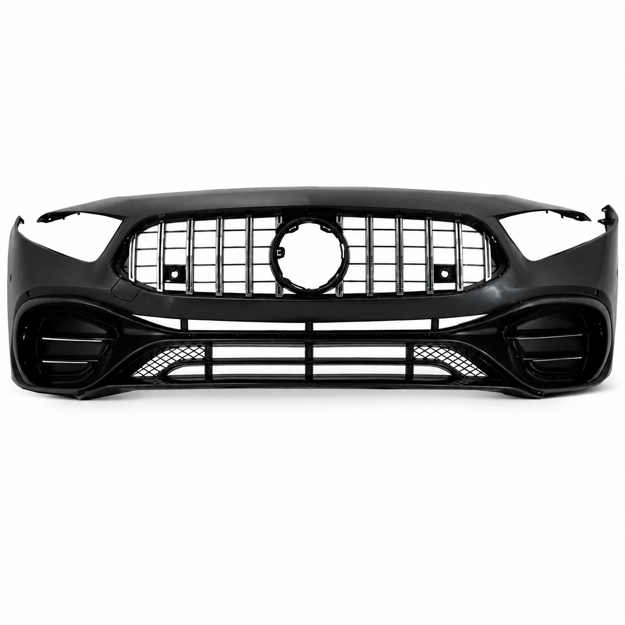 💕PARAURTI ANTERIORE MERCEDES CLASSE A W177 V177 18- LOOK AMG A45 CROMATO💕