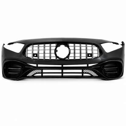 💕PARAURTI ANTERIORE MERCEDES CLASSE A W177 V177 18- LOOK AMG A45 CROMATO💕