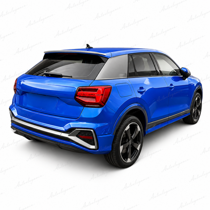 🔥ART.9734 SPOILER POSTERIORE PER TETTO AUDI Q2 NERO LUCIDO IN ABS / 16 - 20🔥