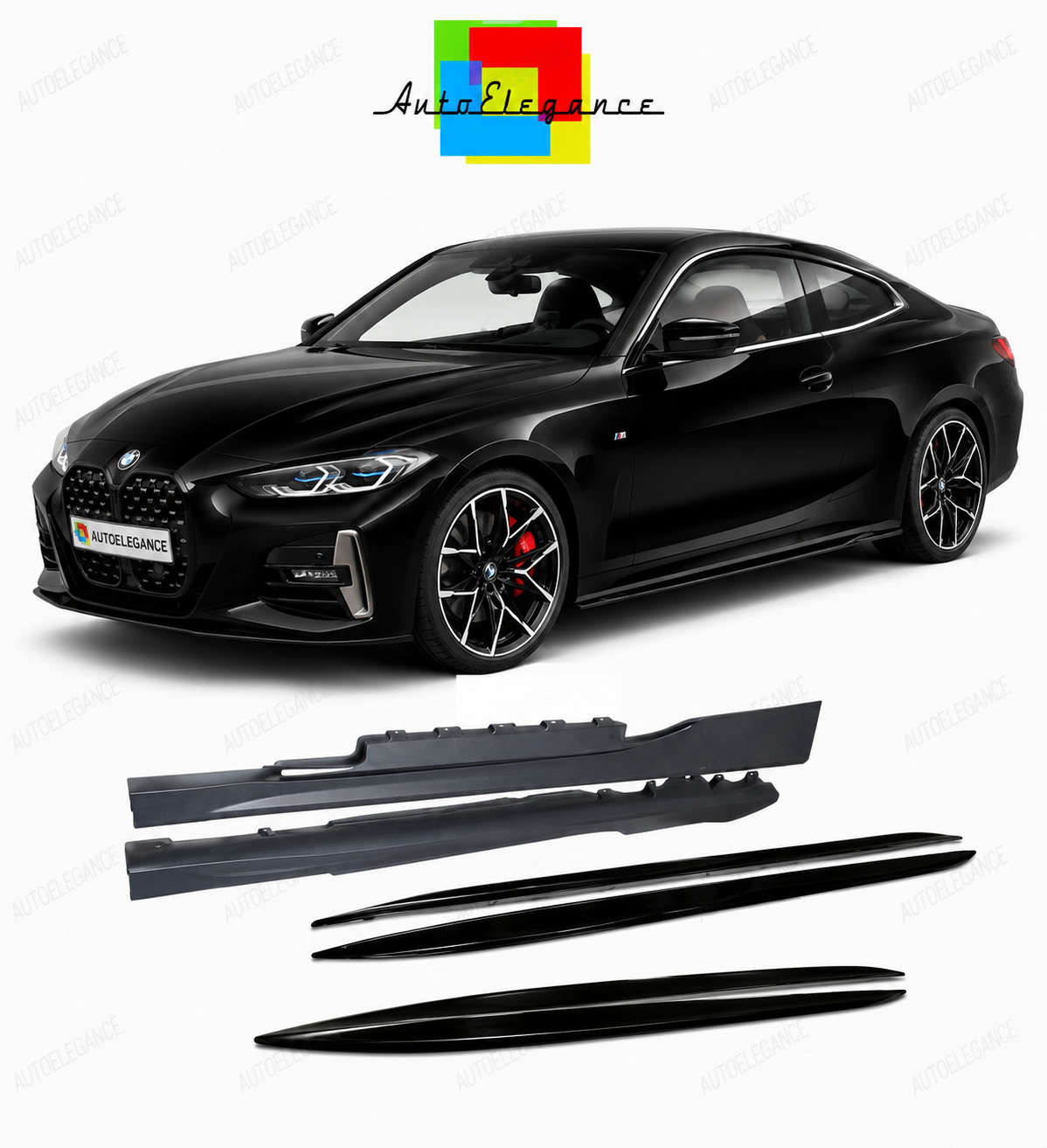 💕MINIGONNE LATERALI BMW G22 G23 20- LOOK M PERFORMANCE💕