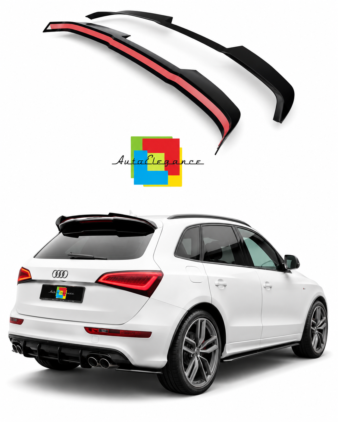 SPLITTER SUITABLE FOR VW GOLF 8 GTI GTD RLINE LOOK GLOSSY BLACK SPORTY DESIGN 