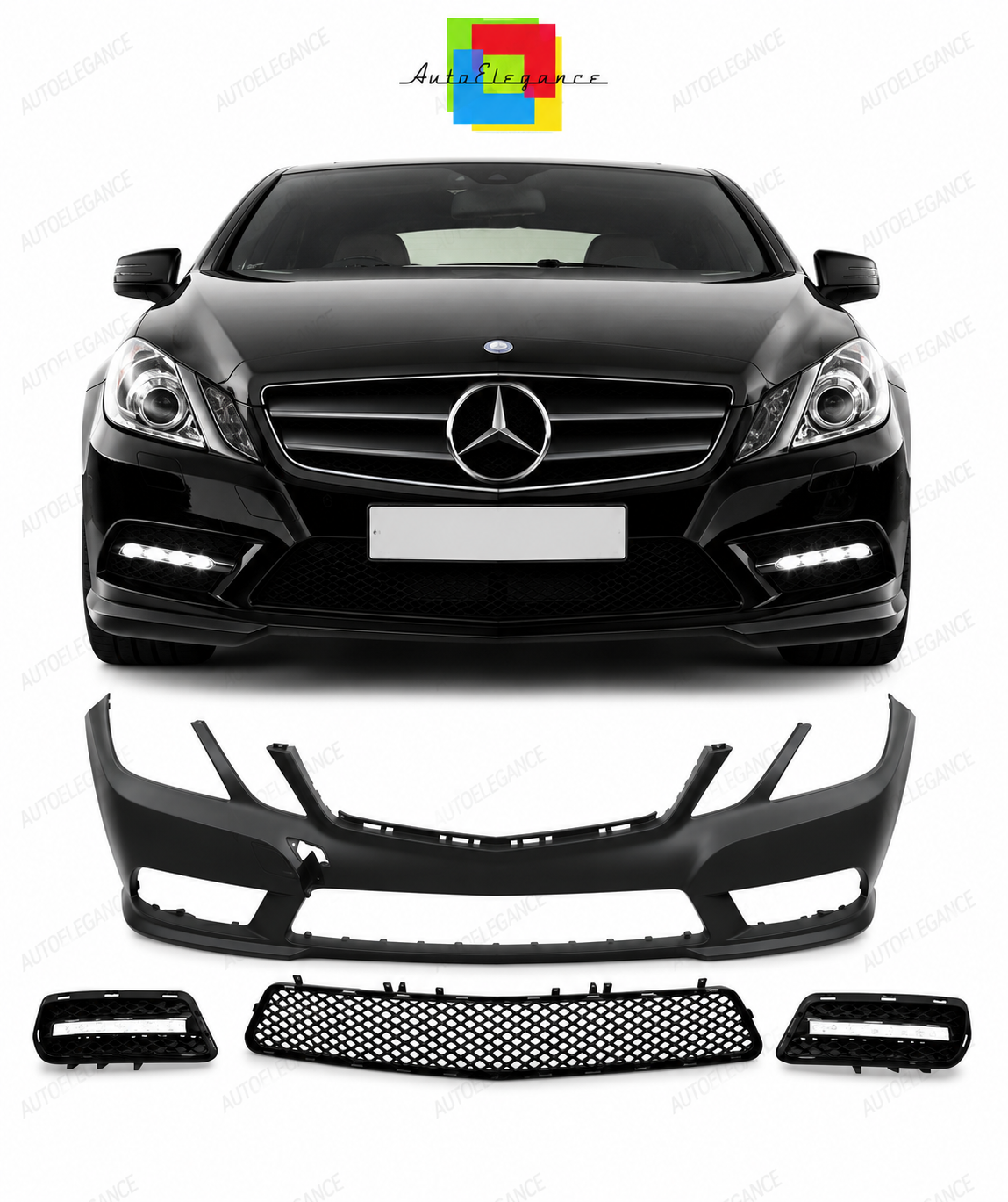 💕PARAURTI ANTERIORE MERCEDES CLASSE E W212 09-13 LOOK AMG SRA💕