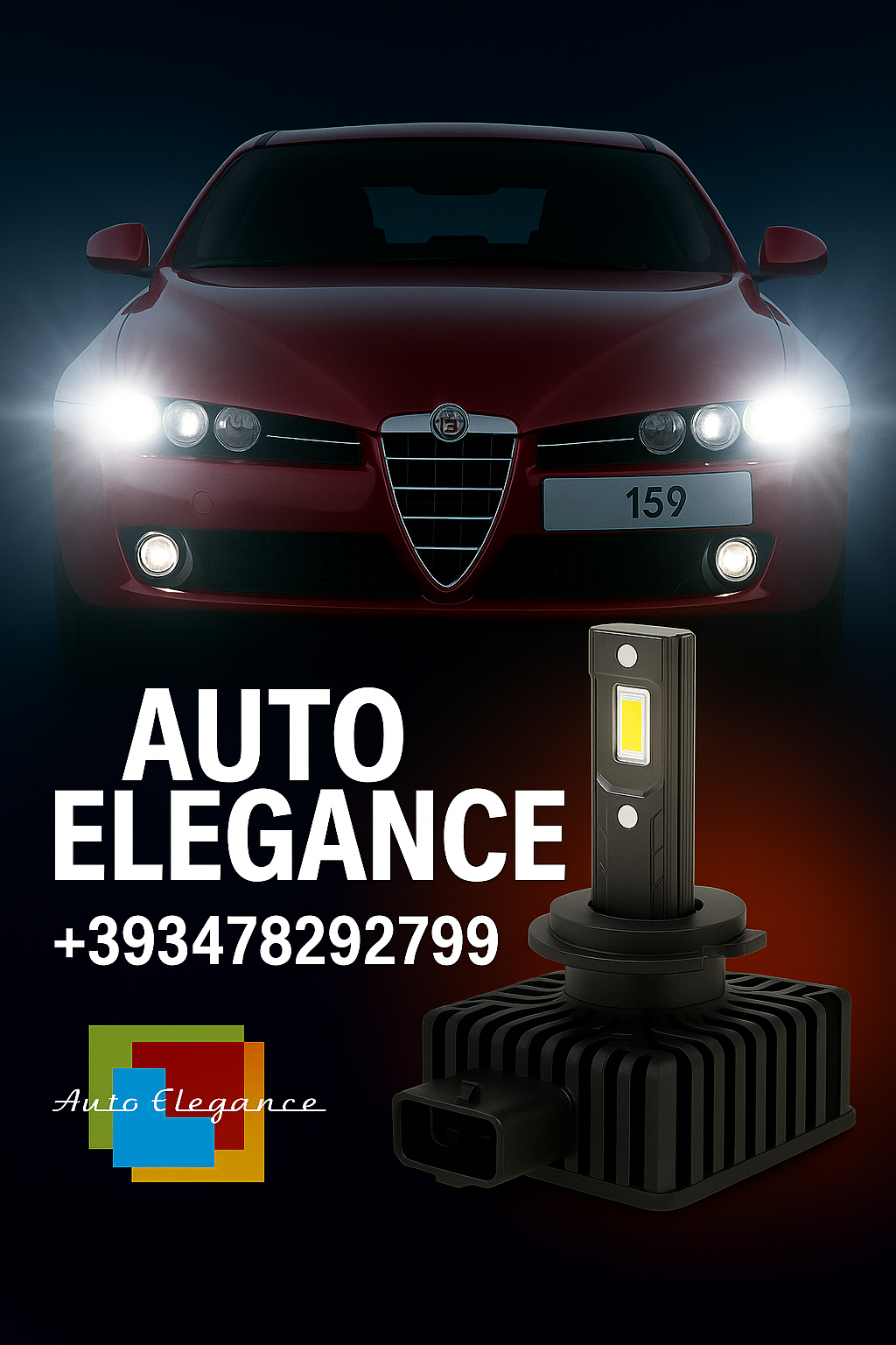 💕COPPIA LAMPADE D1S LED DA XENON A LED PER ALFA ROMEO 159💕