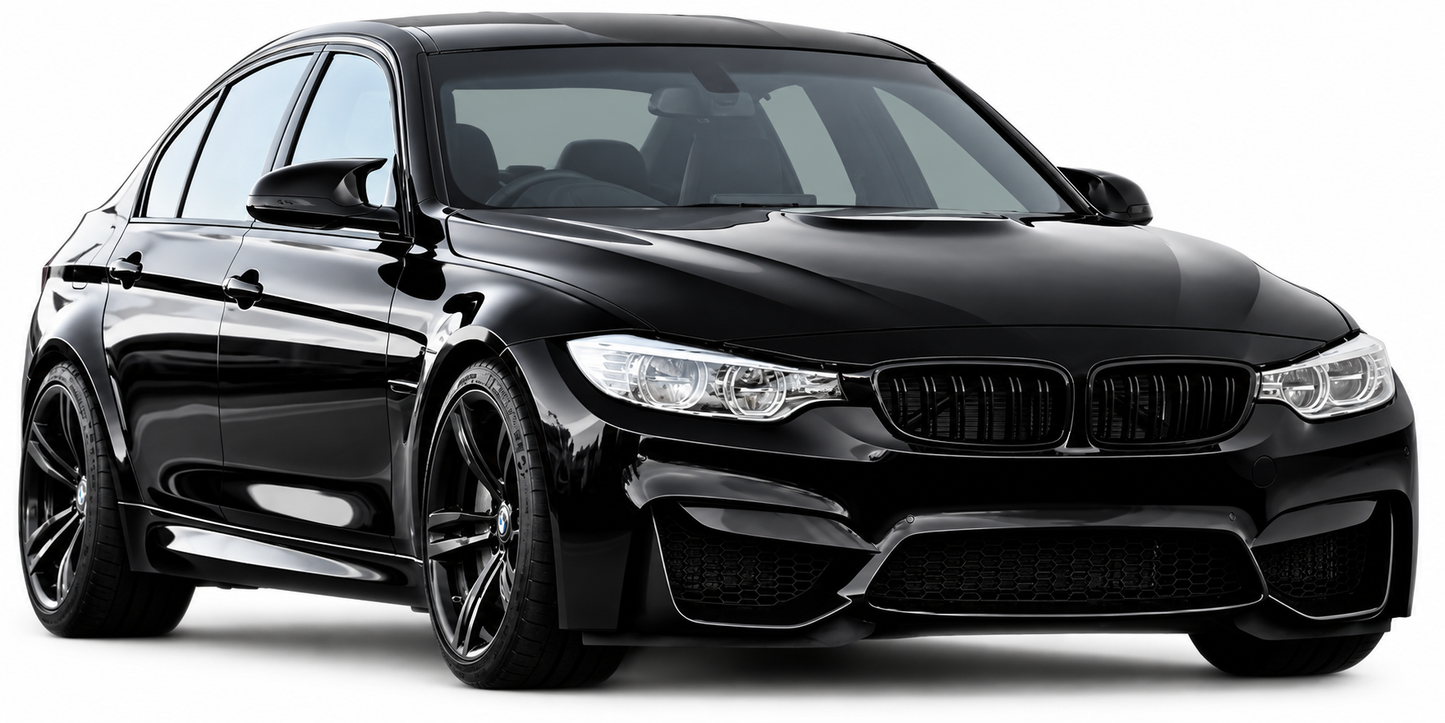 👉Griglia anteriore per BMW Serie 3 F30 / F31 11-18 Doppia linea nero lucido👈