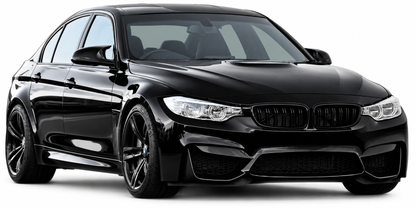 👉Griglia anteriore per BMW Serie 3 F30 / F31 11-18 Doppia linea nero lucido👈