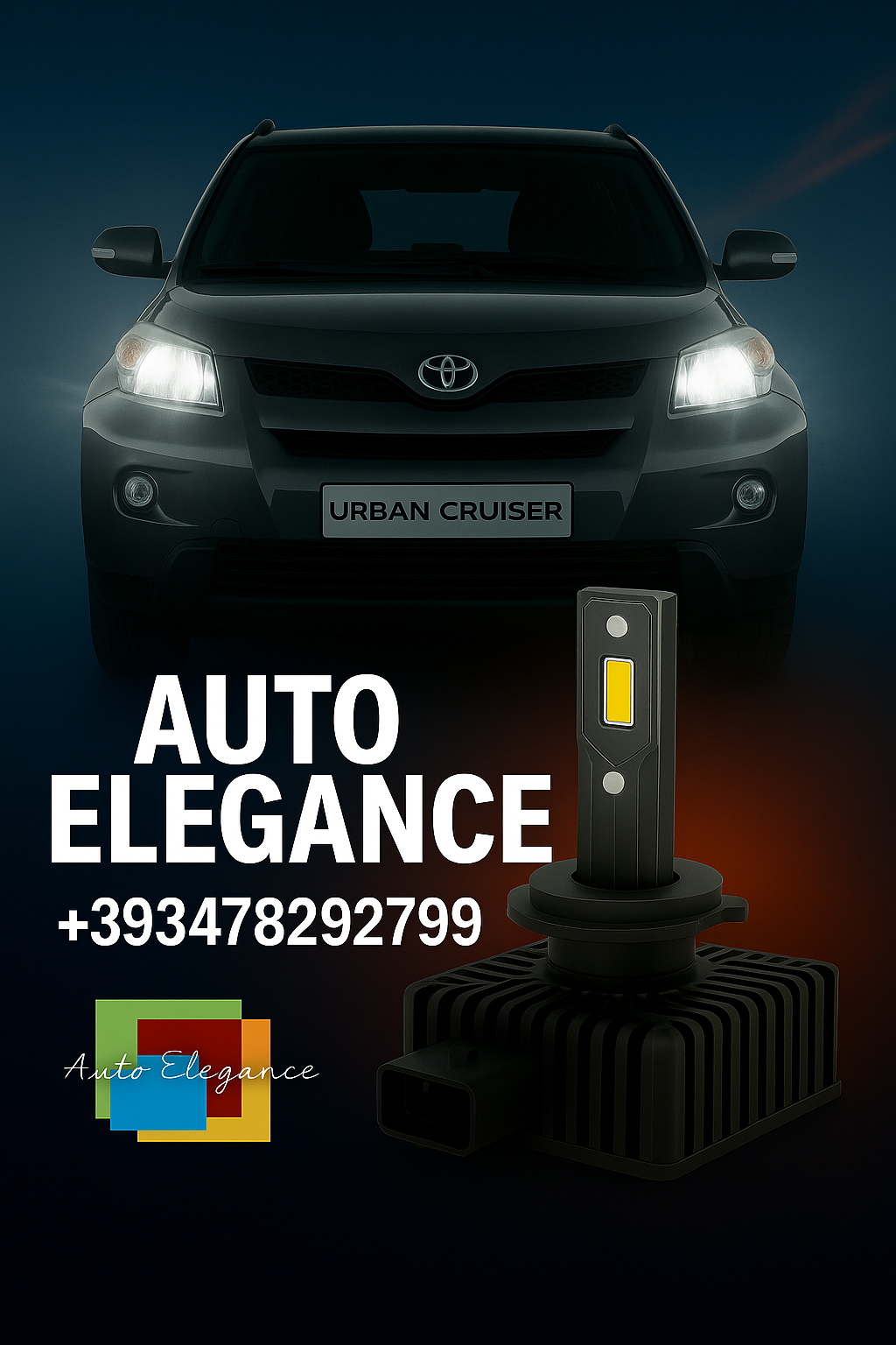💕COPPIA LAMPADE D1S LED DA XENON A LED PER TOYOTA URBAN CRUISER💕