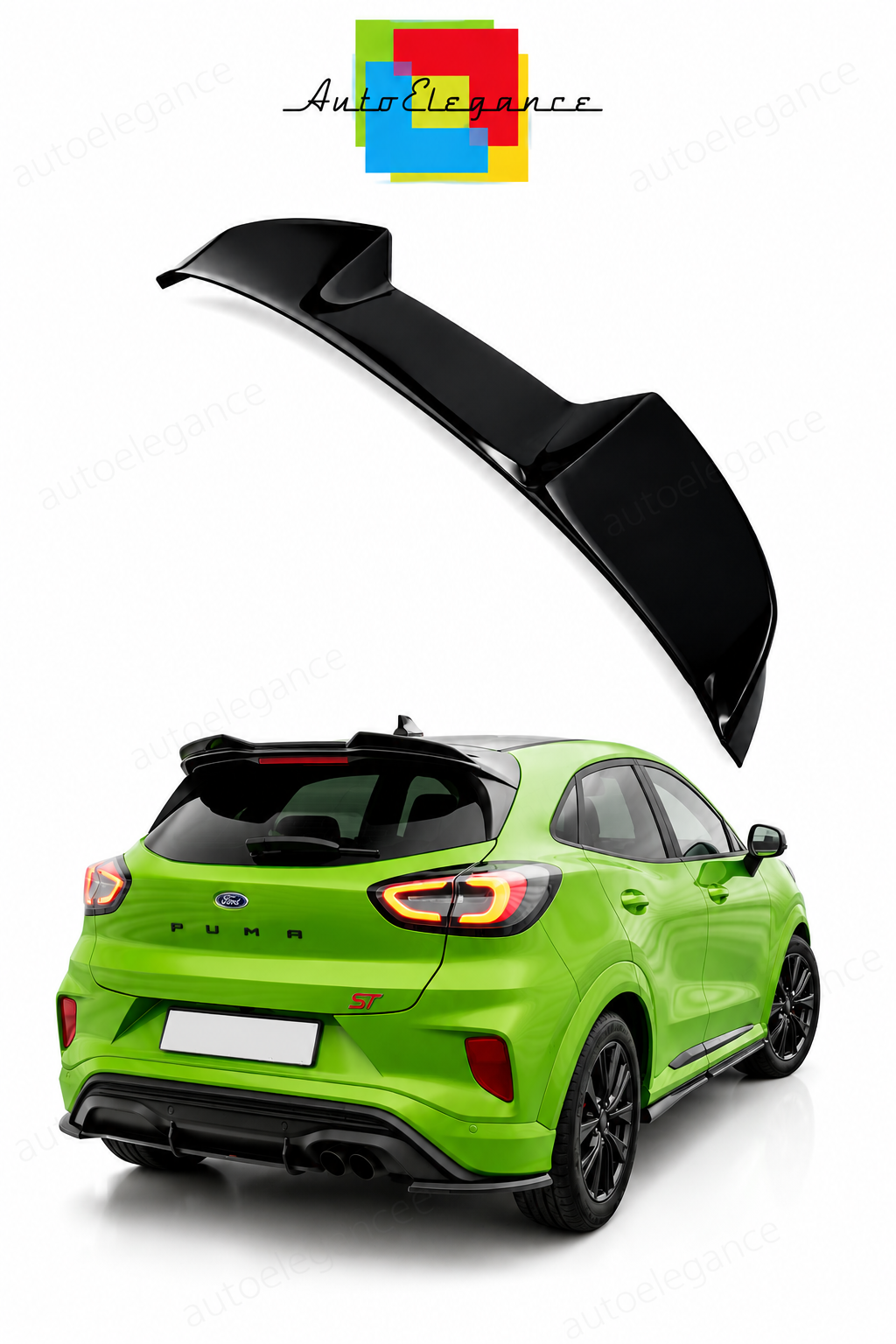 💕Spoiler  adatto per  Ford Puma ST MK1 nero lucido 💕