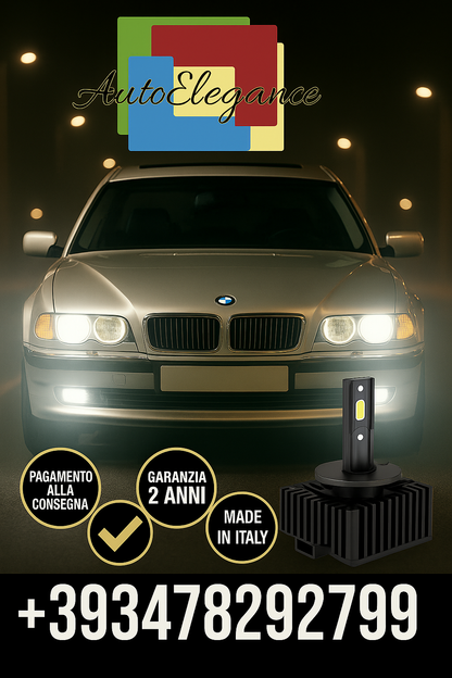 COPPIA LAMPADE D2S LED DA XENON A LED PER   BMW SERIE 7 E38