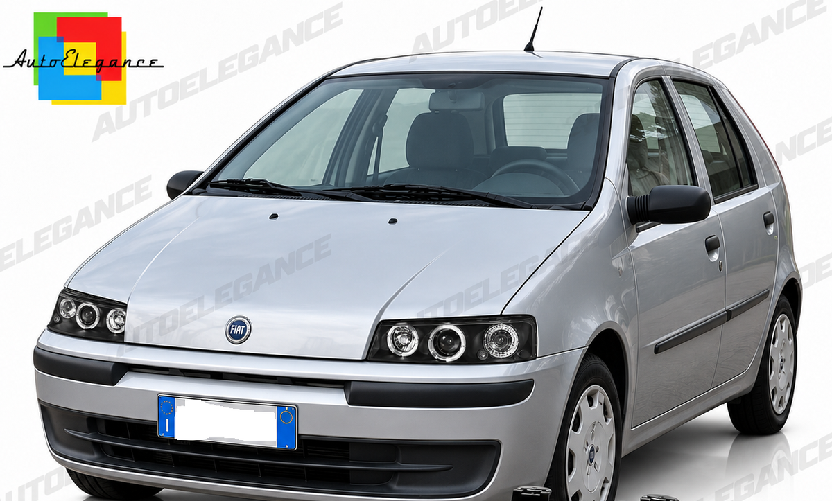ART.11146 FARI ANTERIORI ADATTO PER FIAT PUNTO II 99-03 NERO