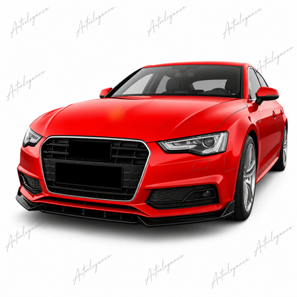 🔥ART.9913 SPLITTER ANTERIORE PER AUDI A5 S5 S LINE B8.5 FACELIFT NERO LUCIDO🔥