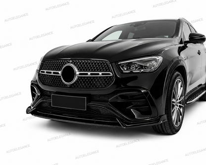 💫ART.2113 SPLITTER PER MERCEDES GLE W167 C167 AMG LOOK NERO LUCIDO💫