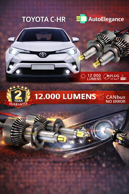 KIT LED TOYOTA C-HR ANABAGLIANTI H7 CANBUS Bianco 6500K 360 gradi