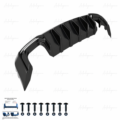 🔥ART.9620 DIFFUSORE NERO LUCIDO AUDI A3 8V Sportback 13-16 SOLO PER STANDARD🔥