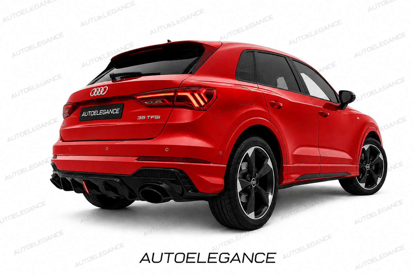 💫Diffusore Posteriore adatto per Audi Q3 SUV 2018-2022 Sline Look RSQ3 SUV💫