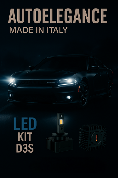 ❤️ KIT LED D3S 6000K BIANCO GHIACCIO ANABBAGLIANTI PER  DODGE CHARGER ❤️