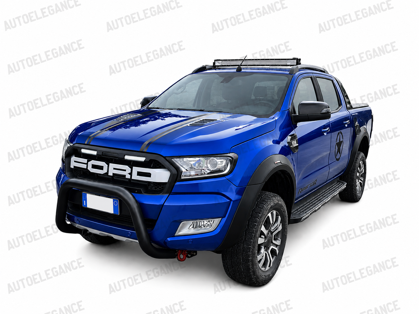ART. 0043 BULLBAR  FORD RANGER T6 2015+ NERO OPACO