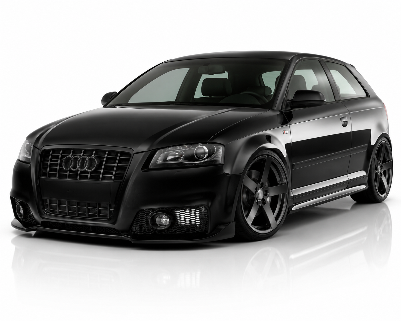 💕PARAURTI ANTERIORE AUDI A3 8P 08-12 LOOK S-LINE NERO💕