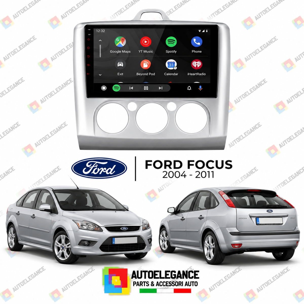 RADIO GPS ANDROID 12 ADATTO PER FORD EXI MT 04-11 MK2 EXI MT