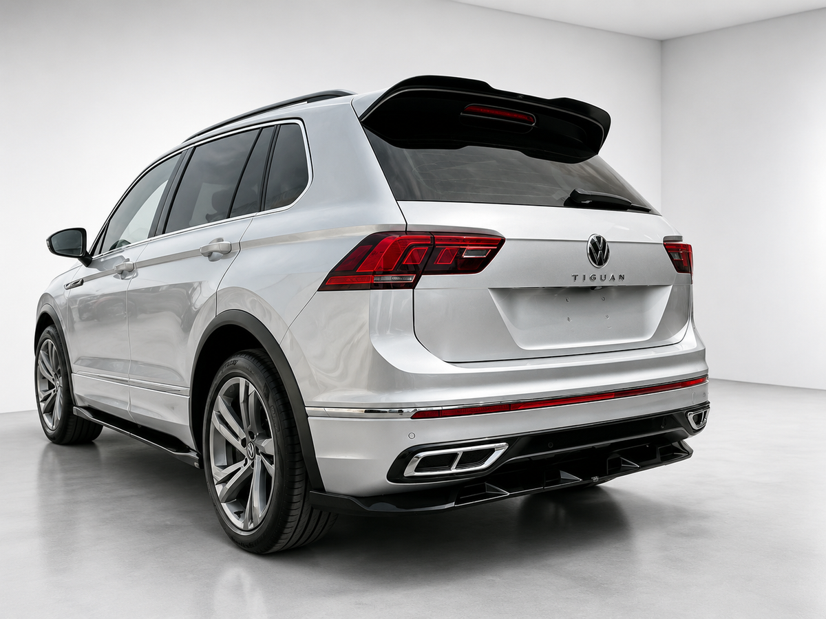 👉Splitter posteriore VW Tiguan R-Line MK2 facelift 20-24 in ABS nero lucido👈
