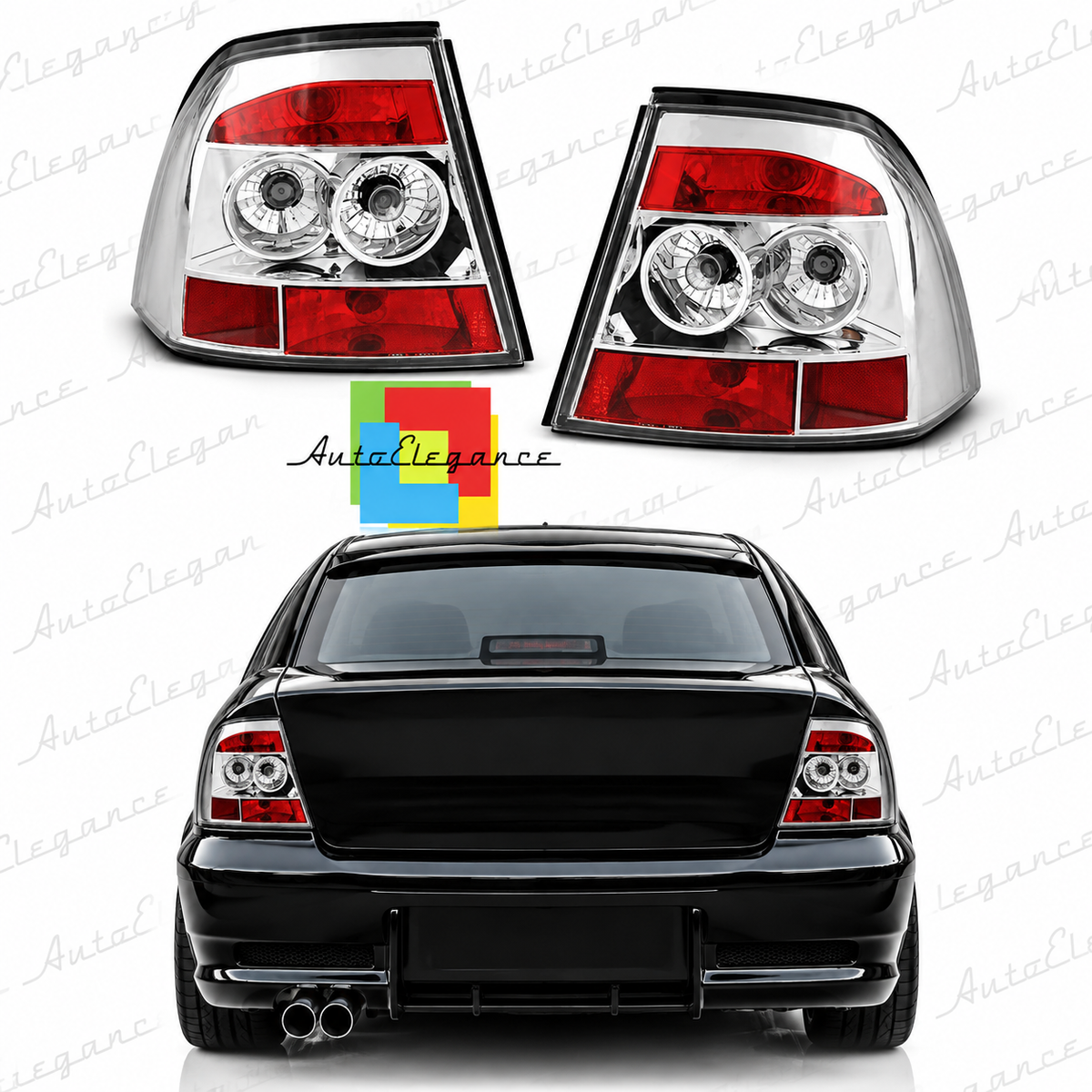 👉Fanali posteriori cromati adatto per OPEL VECTRA B 11.95-12.98👈