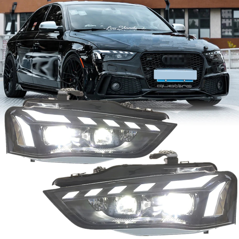 ⭐ COPPIA FARI FULL LED ADATTO PER A4 b8 restyling 12-16 H7⭐