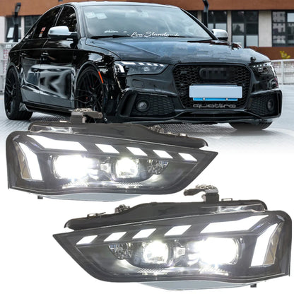 ⭐ COPPIA FARI FULL LED ADATTO PER A4 b8 restyling 12-16 H7⭐
