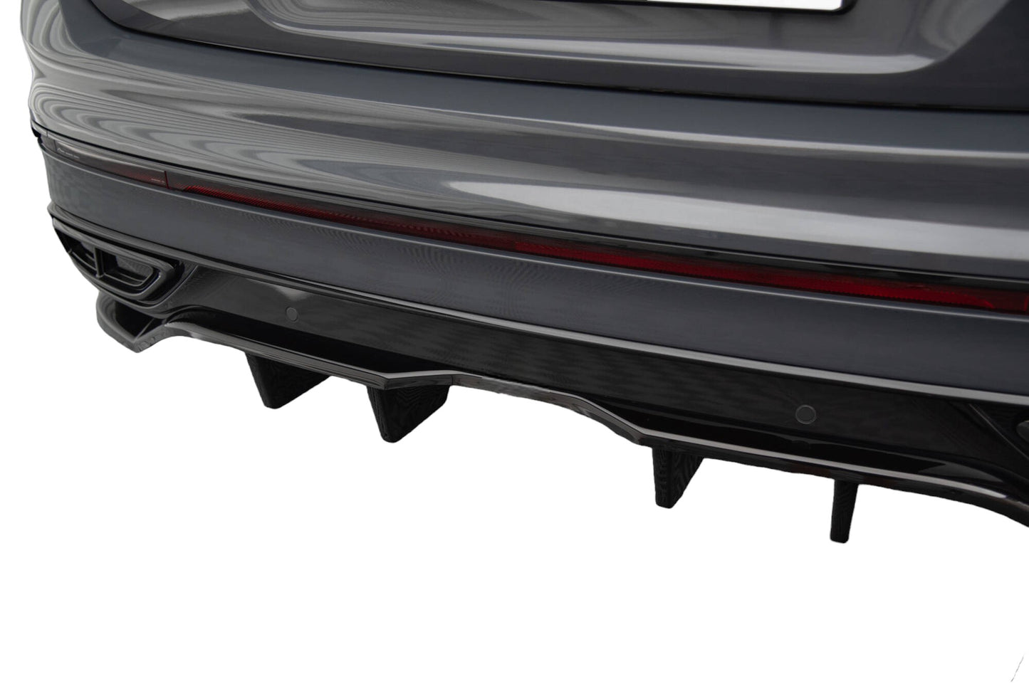 SPLITTER POSTERIORE CENTRALE (CON BARRE VERTICALI) VOLKSWAGEN TIGUAN R-LINE MK2