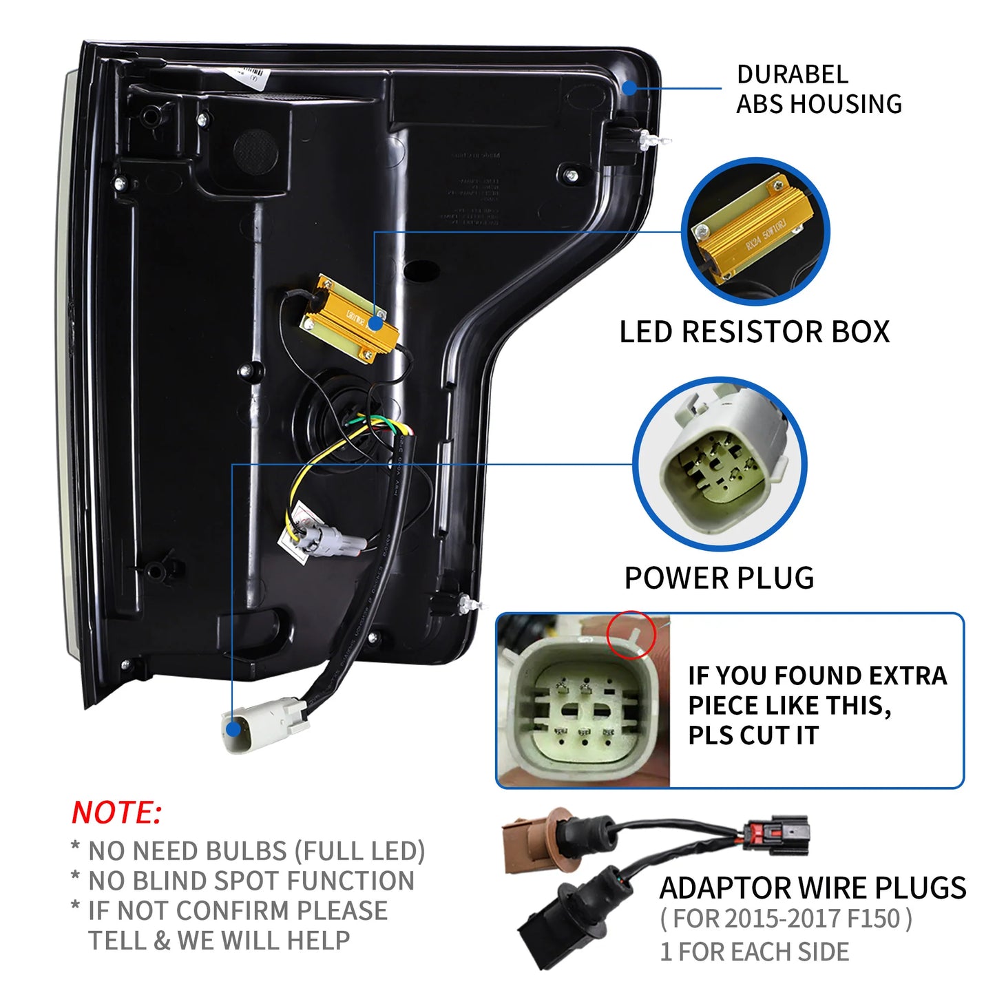 Fari per proiettori a LED e fanali posteriori a LED completi per Ford F150 2018-2020 (non adatto per Ford F-150 Raptor 2017-2020)