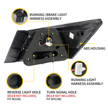 2PCS LED Tail Lights for Honda Accord Inspire 8th Generation Sedan 2008-2013 (Not for Coupe) 