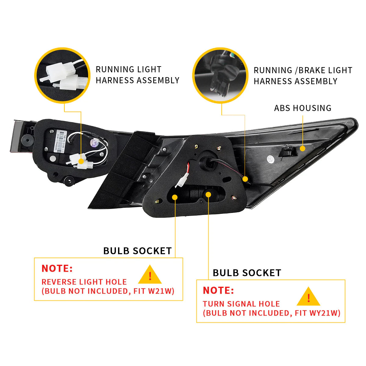 Fanali posteriori a LED  per Honda Accord Inspire berlina di ottava generazione 2008-2013 (non per coupé)