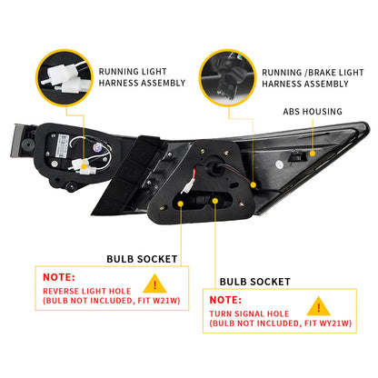 Fanali posteriori a LED  per Honda Accord Inspire berlina di ottava generazione 2008-2013 (non per coupé)