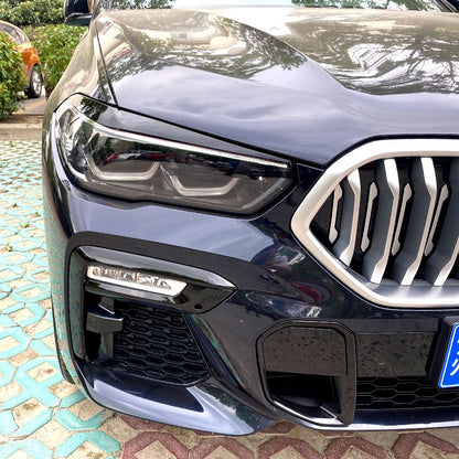 6444⭐Coprifari anti-malocchio nero lucido per BMW X5 G05 e X6 G06⭐