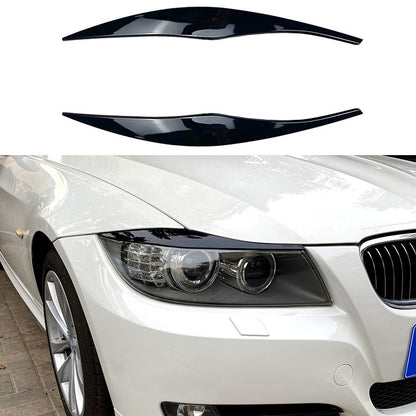 6461⭐Coprifari Evil Eye Nero Lucido per BMW Serie 3 E90 E91 2005-2012⭐