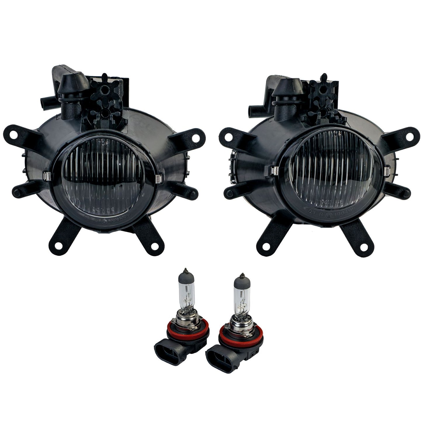 💫ART.7950 Set fari Antinebbia in vetro trasparente nero fumé – per BMW E46💫