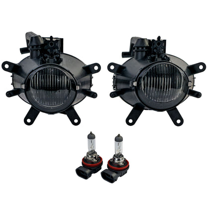 💫ART.7950 Set fari Antinebbia in vetro trasparente nero fumé – per BMW E46💫