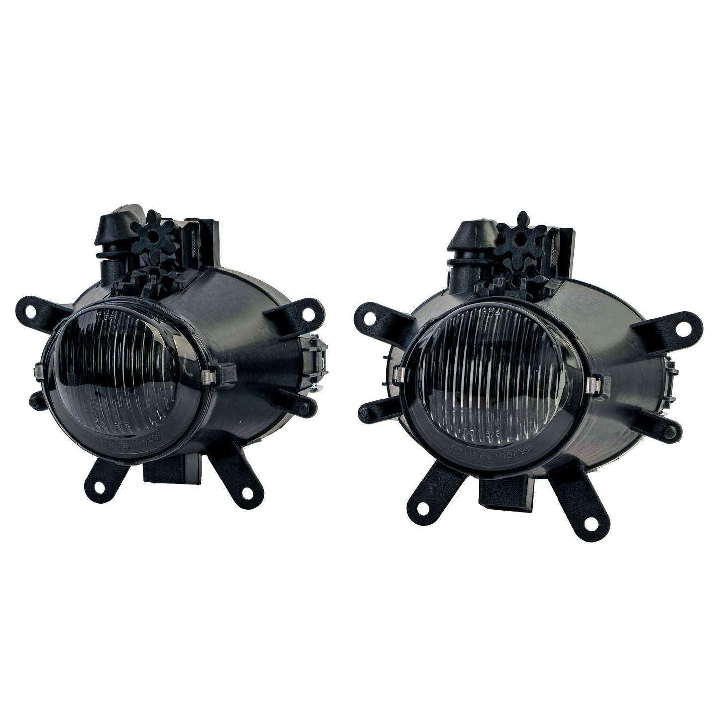 💫ART.7950 Set fari Antinebbia in vetro trasparente nero fumé – per BMW E46💫