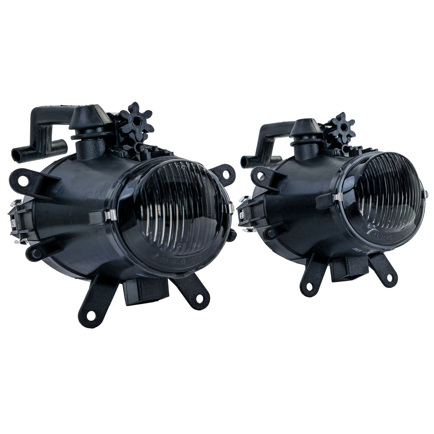 💫ART.7950 Set fari Antinebbia in vetro trasparente nero fumé – per BMW E46💫