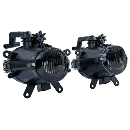 💫ART.7950 Set fari Antinebbia in vetro trasparente nero fumé – per BMW E46💫