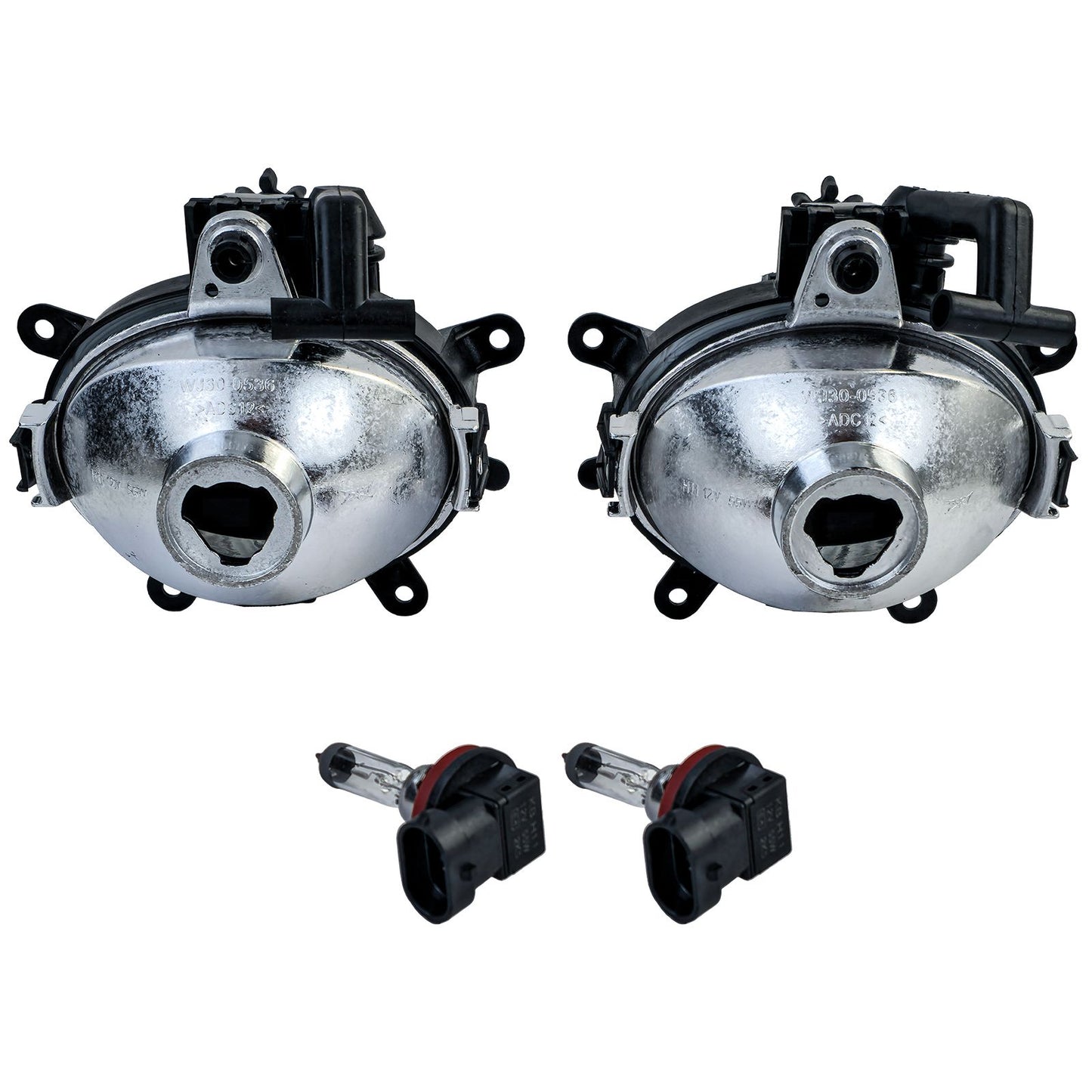 💫ART.7950 Set fari Antinebbia in vetro trasparente nero fumé – per BMW E46💫