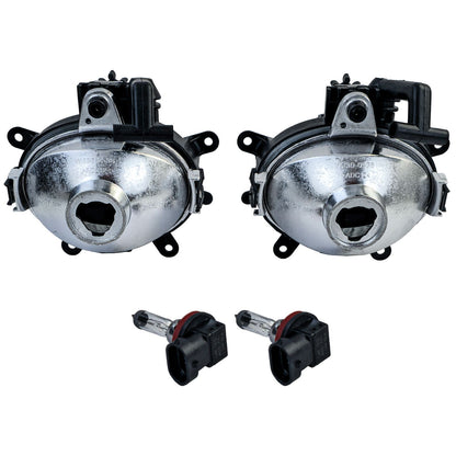 💫ART.7950 Set fari Antinebbia in vetro trasparente nero fumé – per BMW E46💫