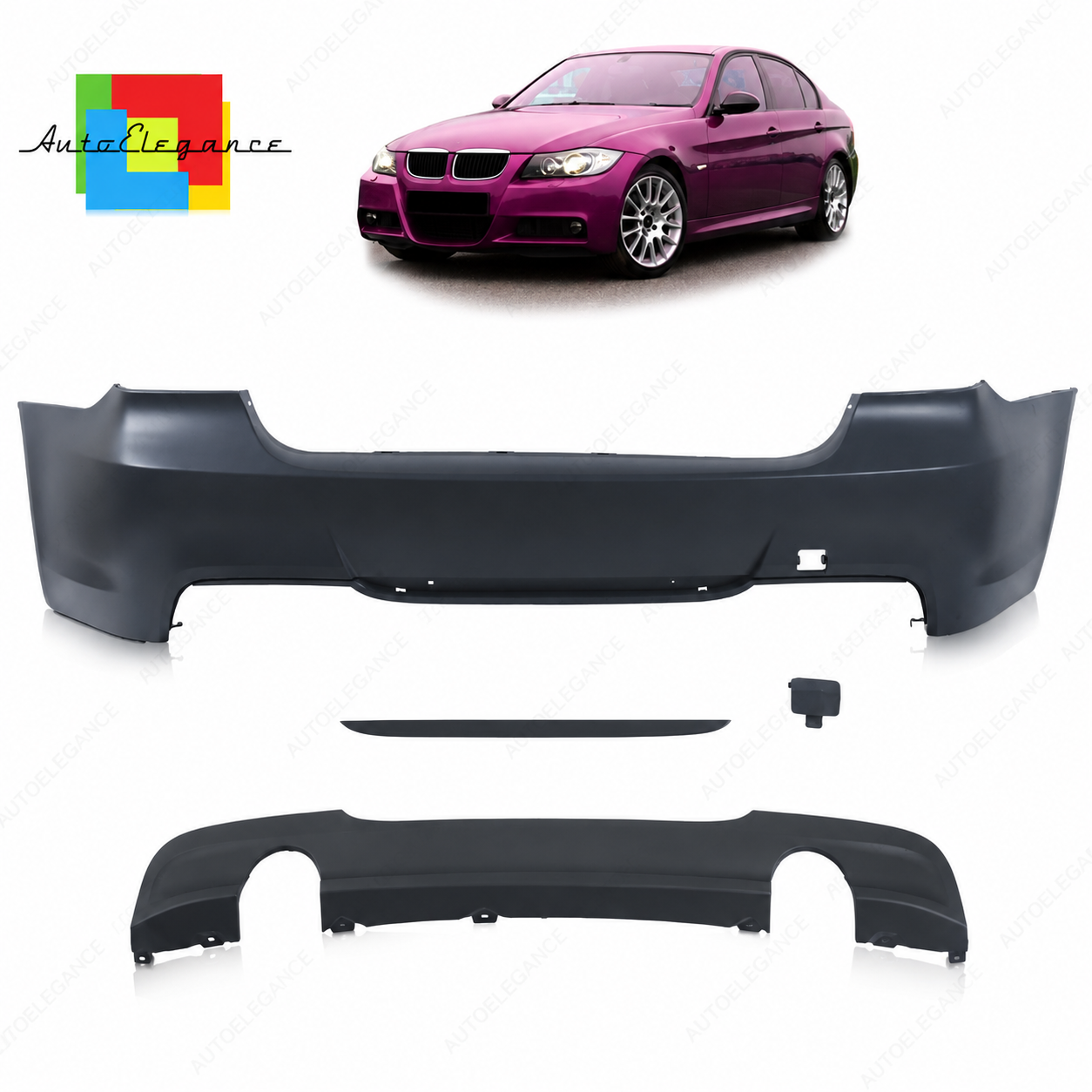 SPLITTER SUITABLE FOR VW GOLF 8 GTI GTD RLINE LOOK GLOSSY BLACK SPORTY DESIGN 
