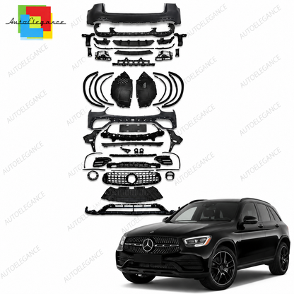 👉Bodykit Paraurti per Mercedes GLC X253 Facelift 2019-2022 Nero Lucido👈
