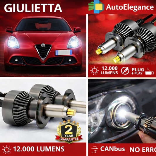 KIT LED per Alfa Romeo Giulietta ANABBAGLIANTI H7 CANBUS Bianco 6500K 360 gradi