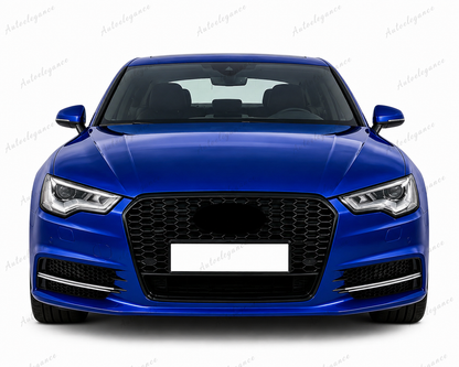 🔥ART.0589 GRIGLIA ADATTO PER AUDI A6 4G C7 2012-2015 LOOK RS6 NERA🔥